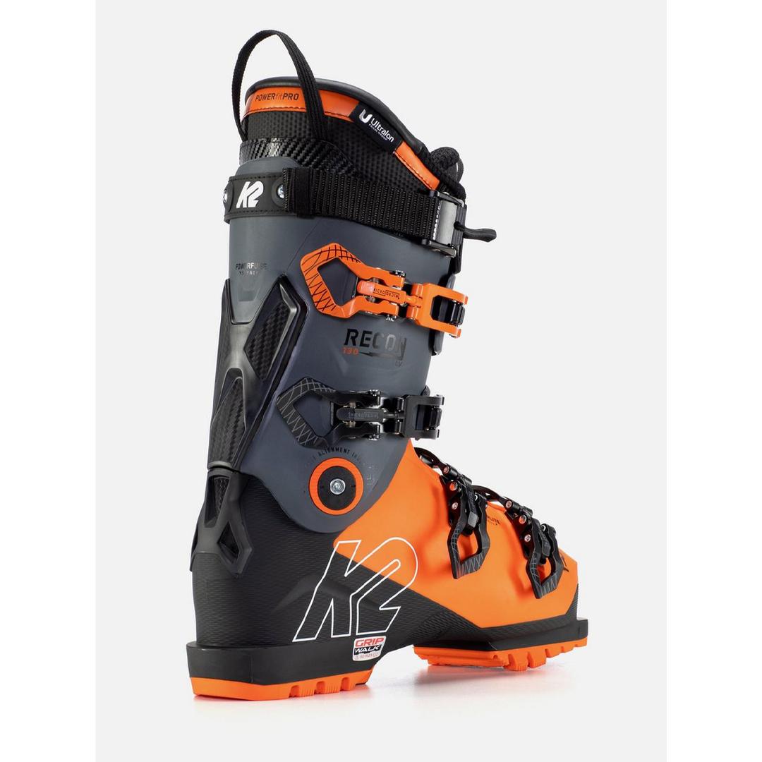 K2 Recon 130 LV Ski Boots 2021 Men's Back - orange_black